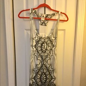 Grey and black rhinestone dress